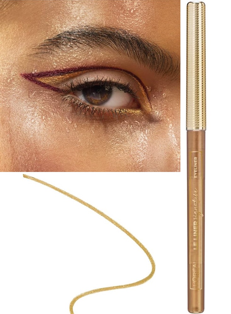 L'Oréal Paris - Crayon Eyeliner Waterproof - Le Liner Signature - Teinte : Or (Gold Velvet) - 2,8 g